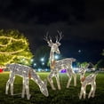 thumbnail image 3 of Metal Iluminado Navidad Ciervo Estaca Luz Brillante Intermitente Elk Jardín Decoraciones Familia de ciervos Conjunto 3 Renos para decoraciones Colco Estaca de ciervo, 3 of 7