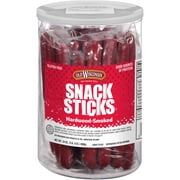 OLD WISCONSIN Beef Snack SE33Sticks, High Protein, Gluten Free, 24 Ounce Resealable Jar