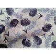 thumbnail image 5 of oneOone Cotton Cambric Dark Navy Blue Fabric Florals Craft Projects Decor Fabric Printed By The Yard 42 Inch Wide, 5 of 6