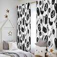 thumbnail image 5 of Blackout Kids Curtains,Halloween Black Ghosts Bats and Pumpkins Childrens Insulated Curtains Set Of 2,Bedroom Essentials,Toddler Room Decor 52"x84", 5 of 5