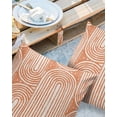 thumbnail image 3 of Decor Home Covers Cushion Garden Case Cover Pillow Waterproof Pillowcase Orange Nordic Texture Geome, 3 of 5