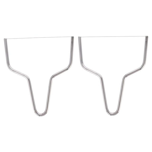 2 cortadores de queso de acero inoxidable, herramientas de cocina (plateadas)