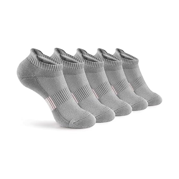 Eryueer Ankle Socks Womens Running Athletic No Show Socks Cushioned 5-Pairs