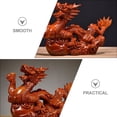thumbnail image 2 of WEISIPU 2024 Wooden Dragon Figurine, 10cm Dragon Statue Chinese Dragon Decor Fengshui Dragon Gifts for New Years Decorations 2024, 2 of 8