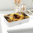 thumbnail image 6 of Honeybee Elegant PU Leather Decorative Box Jewelry Organizer with Removable Compartment - Portable Earring Organizer, 6 of 6