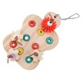 thumbnail image 2 of Bird Training Toys, Bird Chewing Puzzle Toy Colored Embellishment  Edge Eco Friendly  For   Sparrow, 2 of 8