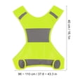 thumbnail image 4 of Vest, Polyester Fibre Breathable Small Size Reflective Waistcoat, For Running, 4 of 8
