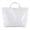 White, variant on Large PVC Tote Bag for Women, Clear Plastic Handbags, Cheetah Letters Print Bags, Trendy Plastic Tote Bag, Clear Shopping Hobo Bag, Winter Fall Fashion Kraft Paper Tote Bag