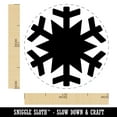 thumbnail image 2 of Snowflake Winter Self-Inking Rubber Stamp Ink Stamper - Blue Ink - Medium 1 Inch, 2 of 7