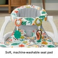 thumbnail image 6 of Fisher-Price Sit-Me-up Floor Seat Portable Infant Chair with Toys, Whimsical Forest, 6 of 7