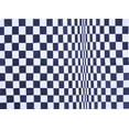 thumbnail image 1 of Ahgly Company Indoor Rectangle Checkered Blue Modern Area Rugs, 8' x 10', 1 of 4