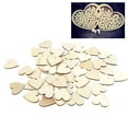 thumbnail image 2 of Arborister Unfinished Wooden Heart Discs for DIY Crafts, 50 Pieces, 2 of 10