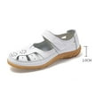 thumbnail image 2 of Women's Summer Casual Closed Toe Leather Sandals,Comfortable Soft Sole Ankle Strap Beach Shoes, 2 of 13