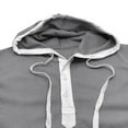 thumbnail image 4 of fatyb Men's Hooded Tank Tops Sleeveless Button down Tops Casual Drawstring Lightweight Hoodies for Men, 4 of 7