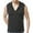 Black, variant on Mens Tank Top Beach Men Casual Solid Sleeveless Pullover Vest Hooded Button T Shirt Blouse