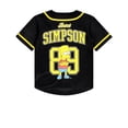 thumbnail image 3 of Boys Bart Simpson Baseball Jersey T-Shirt - Little and Big Boys Sizes 4-20 Black/Yellow, 3 of 6