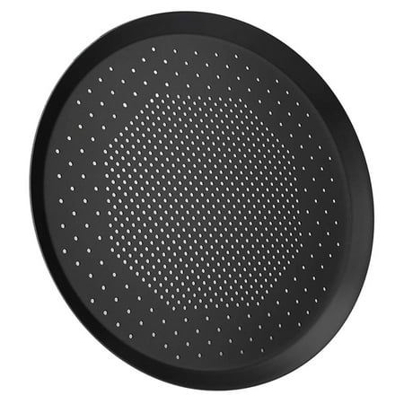 Pizza Pan Aluminum Metal Plate Alloy Grilling Baking Tray Barbecue Oven Home Microwave Food Pancake Pie Skillet Bbq Pans
