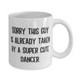 thumbnail image 2 of Motivational Dancer 15oz Mug, Sorry This Guy Is Already Taken by a Super Cute, For Colleagues, Present From Boss, Cup For Dancer, 2 of 2