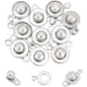 thumbnail image 1 of 10 juegos de cierres a presión de latón, cierres redondos de 15,5 mm de largo, cierres de bola y casquillo, cierres para pulseras, conectores para joyería, cierres metálicos., 1 of 6