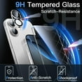 thumbnail image 3 of JETech 5 in 1 Case for iPhone 17 6.3-Inch with 2 Pack Each Tempered Glass Screen Protectors and Camera Lens Protectors, Non-Yellowing Shockproof Bumper Phone Cover (Clear), 3 of 5