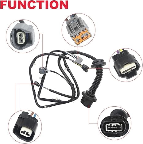 Driver Side LH Rear Door Jumper Wire Harness Assembly Fits for 2009-2014 Ford F150 Crew Cab Replaces# 9L3Z-14631-CAA