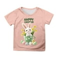 thumbnail image 2 of Girls Shirts Size 12 Crewneck Easter Print Outfits Clothes Fashion Loose Baby Clothes for Girls,Pink,150, 2 of 5