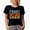 Black, variant on Front Office Crew, Company Employees Themed, Groovy Retro Wavy Text Merch Gift, Black T-Shirt, 3XL