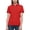 Red, variant on pstuiky Womens Summer Tops Casual Short Sleeve Turtleneck Fashion Clothing Business Casual Loose Fit Solid Color Athletic Shirts Womens Blouses