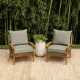 thumbnail image 3 of ARDEN earthFIBER Outdoor Deep Seat Cushion Set (2-Pack), 24 in x 24 in, Weather-Proof, Rain-Proof, Fade Resistant Patio Cushion for Chair, Sofa, and Couch Sandbar Taupe Texture, 3 of 9