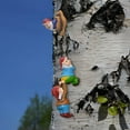 thumbnail image 4 of Garden Gnome Climbing Tree Ornaments | White Beard Dwarf Figurines | Resin Decorative Statues for Home or Outdoor Yard | Weather-Resistant | Eye-Catching Detail | 3 Pieces, 4 of 7