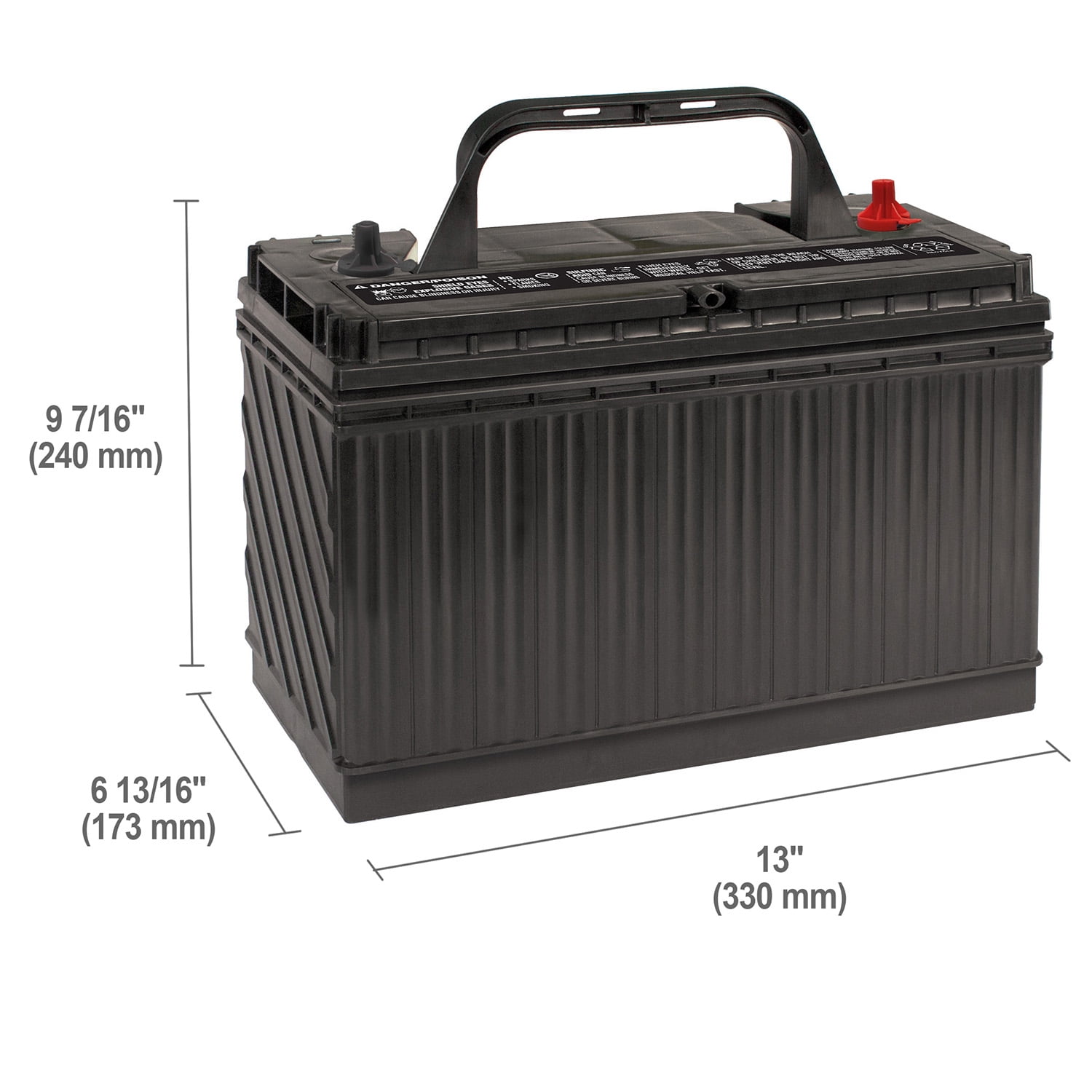 EverStart Heavy Duty Commercial Battery, Group Size 31T 12 Volt, 950 CCA