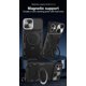 thumbnail image 2 of Vintage Delight: Funda magnética de estilo militar para iPhone 11, con anillo giratorio de 360 grados, flash para llamadas entrantes, resistente al agua y duradera., 2 of 5