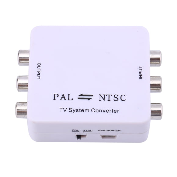 PAL NTSC SECAM vers NTSC PAL HD 1080P Convertisseur de Système Vidéo Adaptateur Adapté pour PAL NTSC Bidirection Mini Convertisseur Système TV Switcher