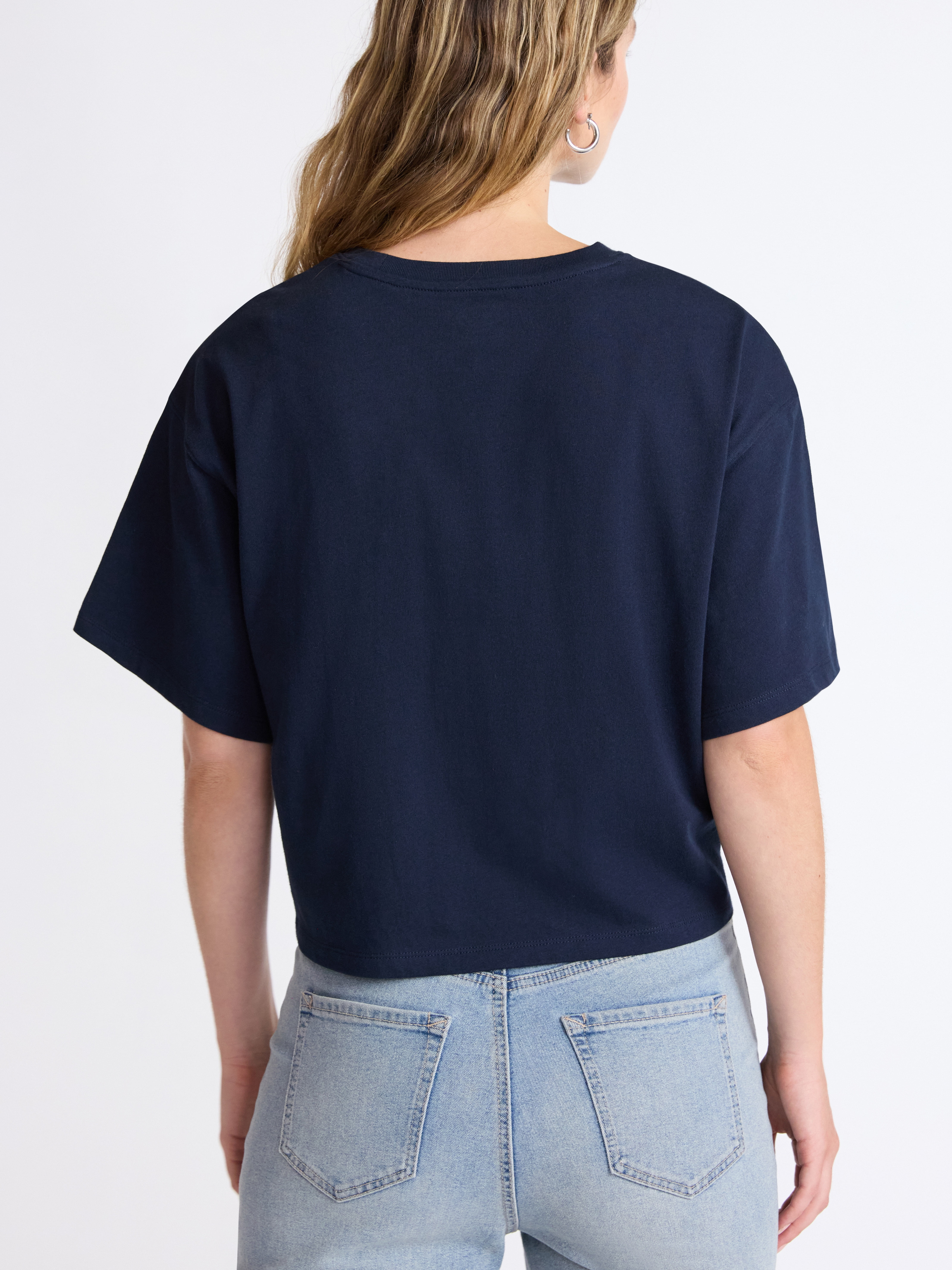 Scoop Women’s and Women’s Plus Cotton Cropped New York Graphic Tee, Sizes XS-4X