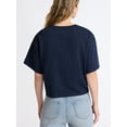thumbnail image 4 of Scoop Women’s and Women’s Plus Cotton Cropped New York Graphic Tee, Sizes XS-4X, 4 of 5