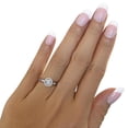 thumbnail image 3 of 1/2 Carat |14K White Gold| IGI Certified Lab Grown Halo Diamond Ring Prong Setting | Brilliant-Cut Round Shape Diamond | HI-SI1-SI2 Quality Friendly Diamonds, 3 of 6
