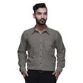 thumbnail image 1 of BESTMAN Long Sleeve Formal Shirt For Men Printed Button Down Cotton Men Shirts, 1 of 5