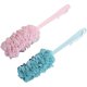 thumbnail image 1 of 2 Pack Loofah Bath Brush with Long Handle Bath Shower Back Scrubber Body Brush for Men and Women Pink and Blue, 1 of 5
