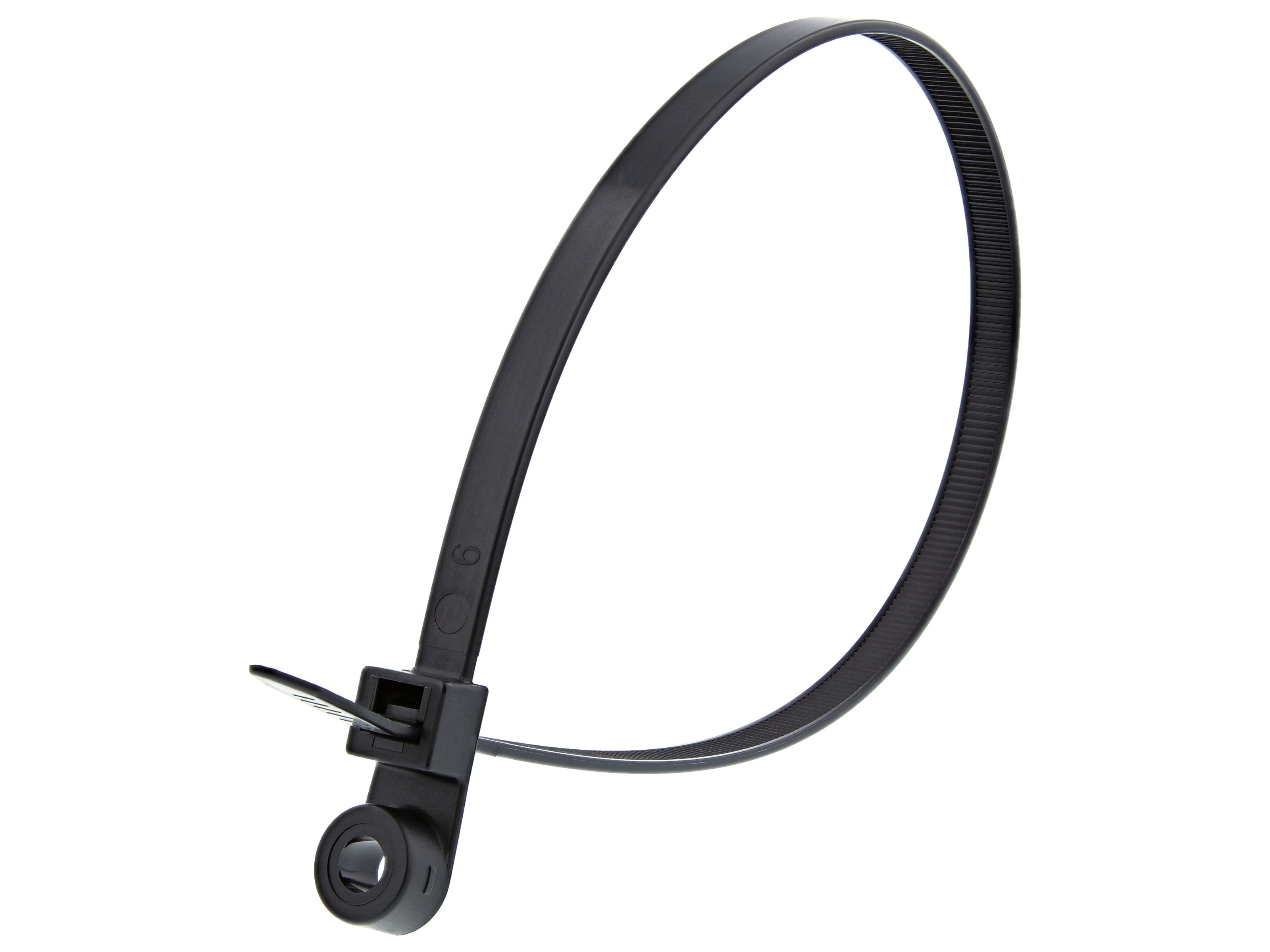 BEST Set Of 500 Black Zip Ties Assortment Of 4-12 Premium Heavy Duty Nylon Cable 