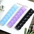 2 packs small weekly pill organizer pocket daily pill case pill box for