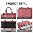 thumbnail image 4 of Large Capacity Tote Bag,Red Christmas Knitted Pattern Handbag Fashion Luxury Tote Bag,15.7"x13"x 5.1" Inches,Laptop Compatible, 4 of 6