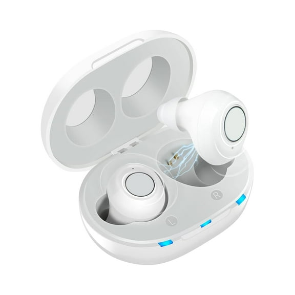 SUWU Hearing Amplifier Aid Rechargeable Digital Personal Sound Amplifier Devices ITE for Seniors,Inner-Ear Hearing aid,TV,2-Pack with Charging Box (White)