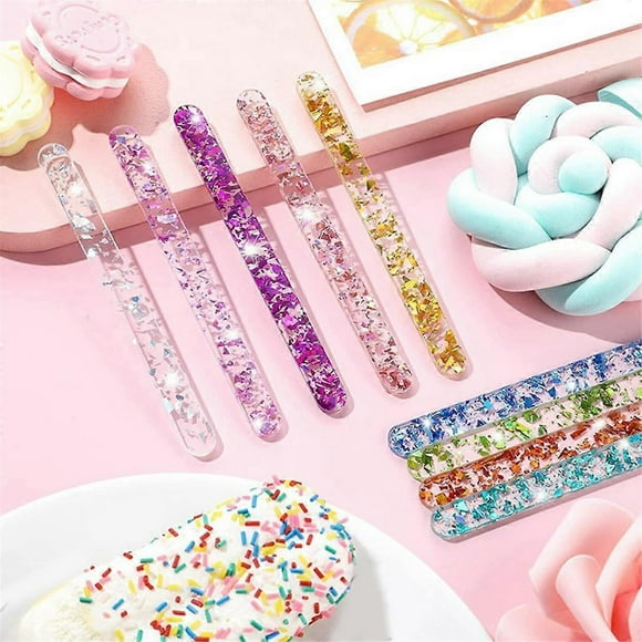 Acrylic Sticks Reusable Cakesicle Sticks Cake Ice Sticks Ice Cream Cakesicle Pop Mold for Home Cake Candy Party Craft E
