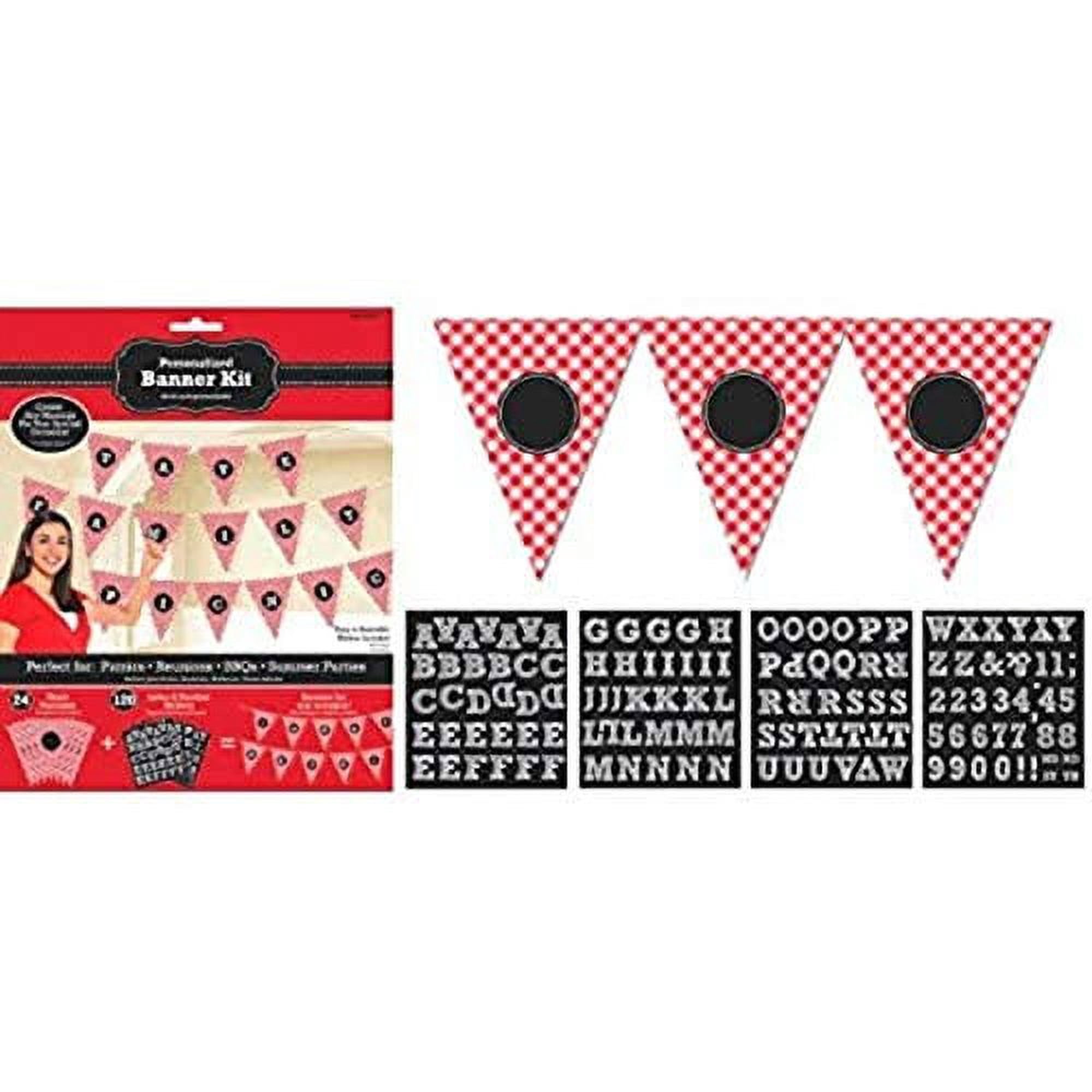 Amscan Picnic Party Personalized Pennant Banner Kit