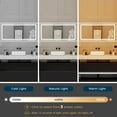 thumbnail image 5 of Danrelax 60”x 28” Bathroom Led Vanity Mirror with 3 Colors Light, Dimmable Touch Switch Control, Anti-Fog Wall Mounted Makeup Mirror for Wall, 5 of 7