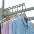 thumbnail image 4 of Less Than 5 Home Textile Storage Pipe Drying Rack Snap On Balcony Punch Detachable Drying Rack Travel Portable Clothes Drying Artifact Outside The Window, 4 of 4