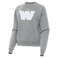 thumbnail image 2 of Women's Antigua Heather Gray Washington Commanders Victory Pullover Sweatshirt, 2 of 3