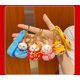 thumbnail image 5 of Hombres Mujeres Lindo Kawaii Feliz Año Nuevo Navidad Bolsa de Dinero de la Suerte Fortuna Rica Gato Vaca Panda Conejo Llavero Llavero Llavero, Novio Novia Val, 5 of 5