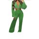 thumbnail image 1 of Mono de mujer VISgogo, pantalones largos sólidos ahuecados con cuello en V de manga larga para fiesta en la calle VISgogo  moda, 1 of 3