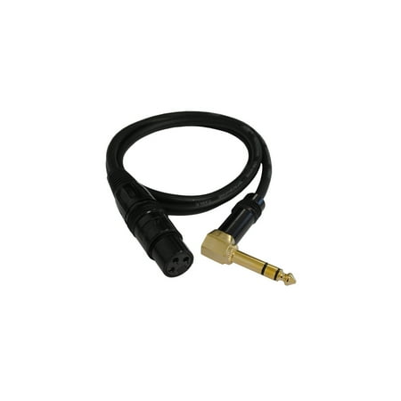 Female Xlr Right Angle - Audio2000's E20106 6 Ft 1/4